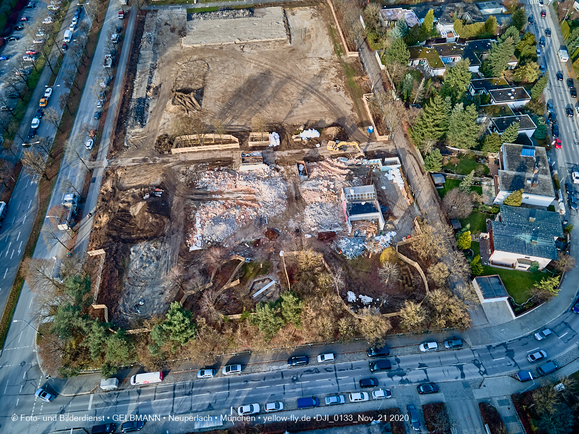 21.11.2020 - Bauplatz der Grundschule in Neuperlach in München